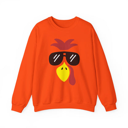 Turkey Face Crew Neck Sweatshirt