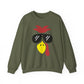 Turkey Face Crew Neck Sweatshirt
