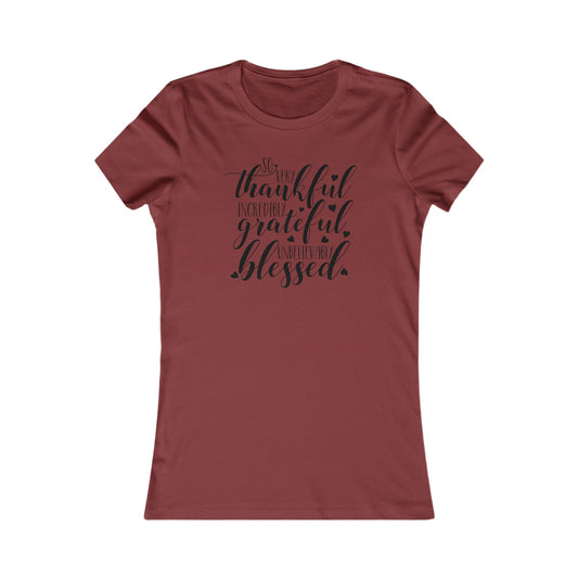 Thankful Grateful Blessed Women's Cut