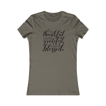 Thankful Grateful Blessed Women's Cut