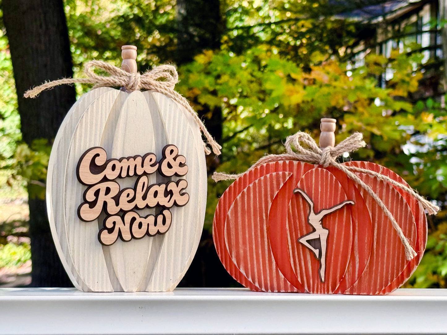 Wood Pumpkin Set Of 2 2026