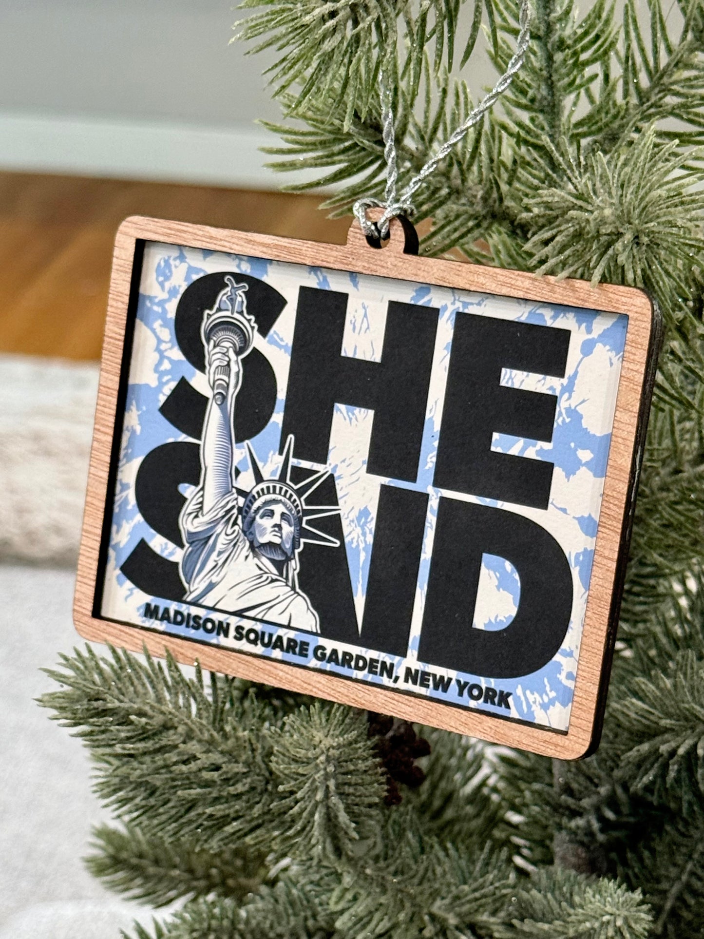 She Said NYC 2026 - Wood Ornament
