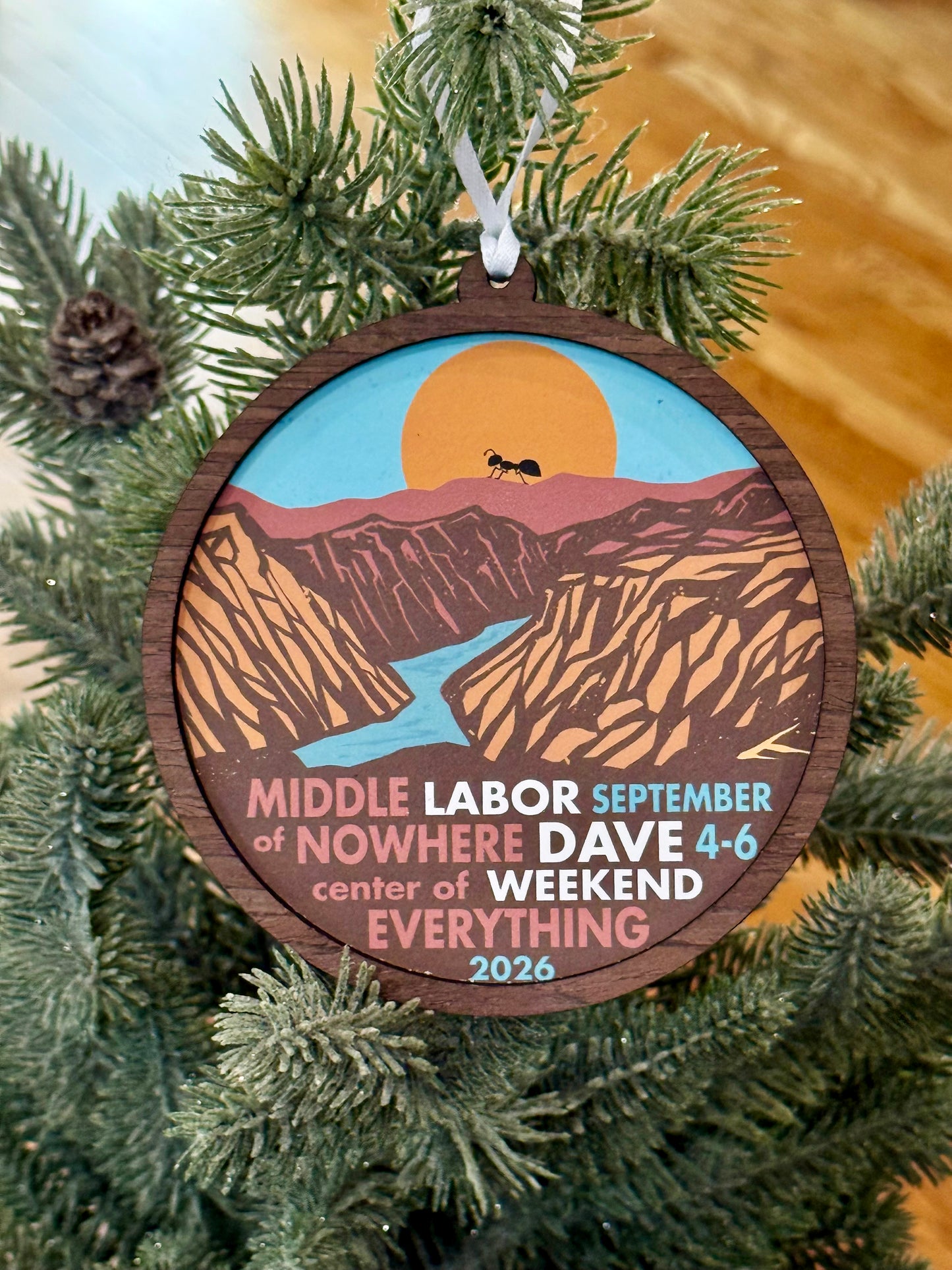 Labor Dave 2026 - Wood Ornament
