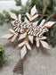 Handmade Wood Tree Topper (4 Variations)