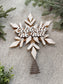 Handmade Wood Tree Topper (4 Variations)