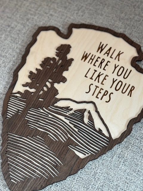 NPS - Walk Where You Like Your Steps *Wood Art