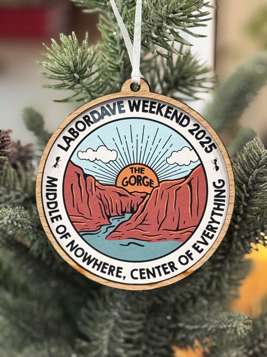 Labor Dave Weekend The Gorge 2025 Ornament