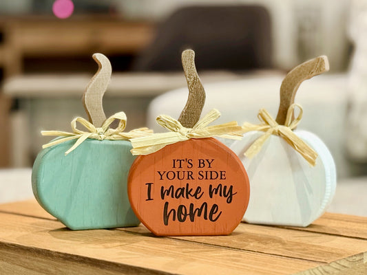 Wood Pumpkin Trio *It by Your Side