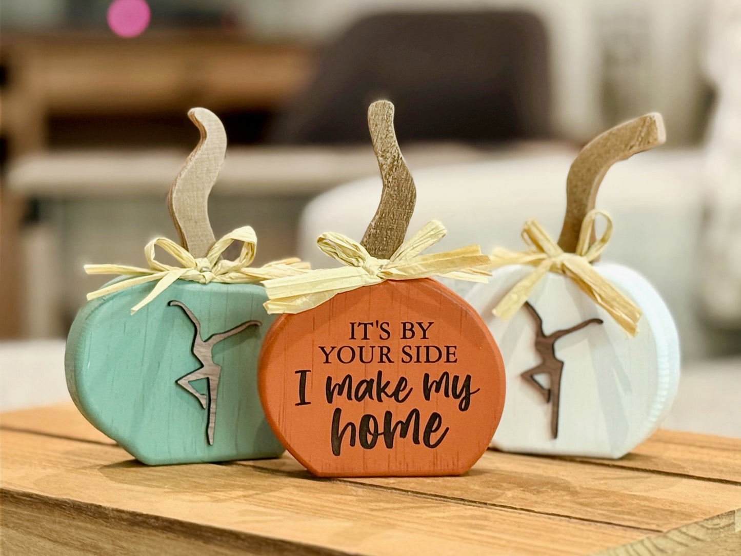 Wood Pumpkin Trio *It by Your Side