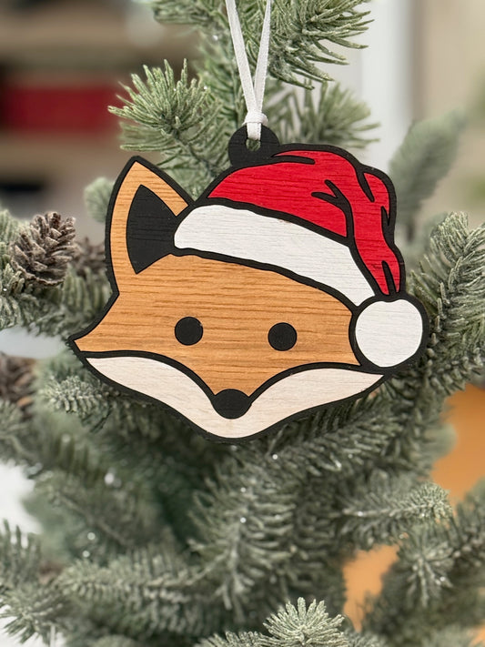 Christmas Fox Ornament