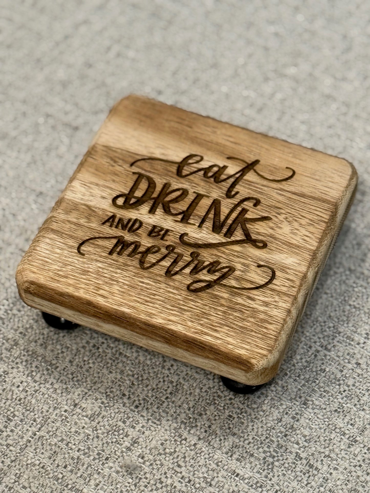 Eat Drink and Be Merry Candle Hot Plate