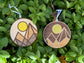 *SET Geometric Mountains Ornament (2)