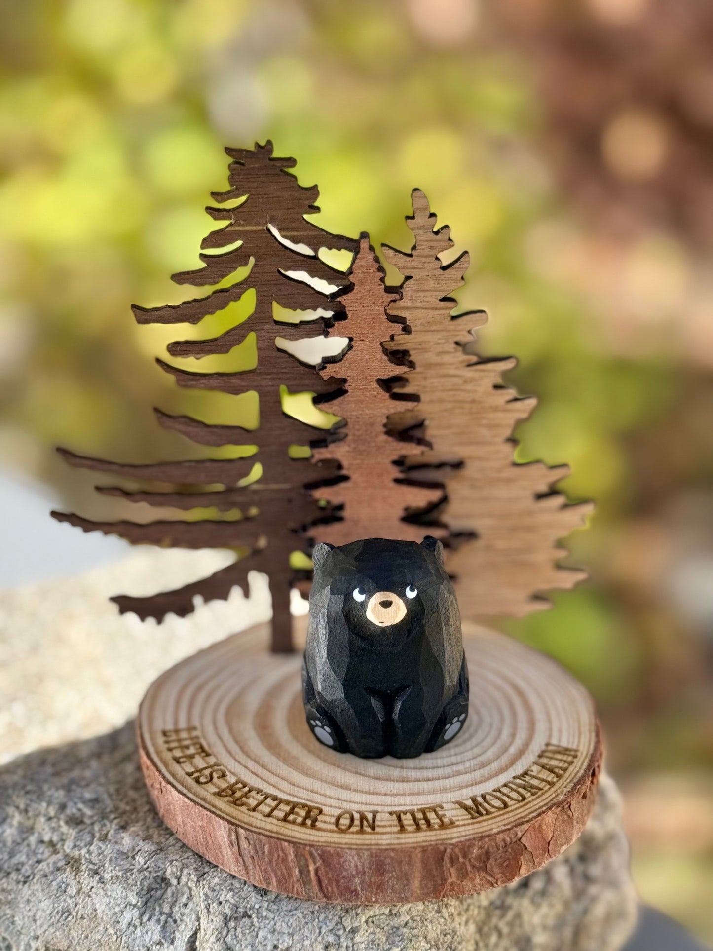 Life is better on the mountain bear