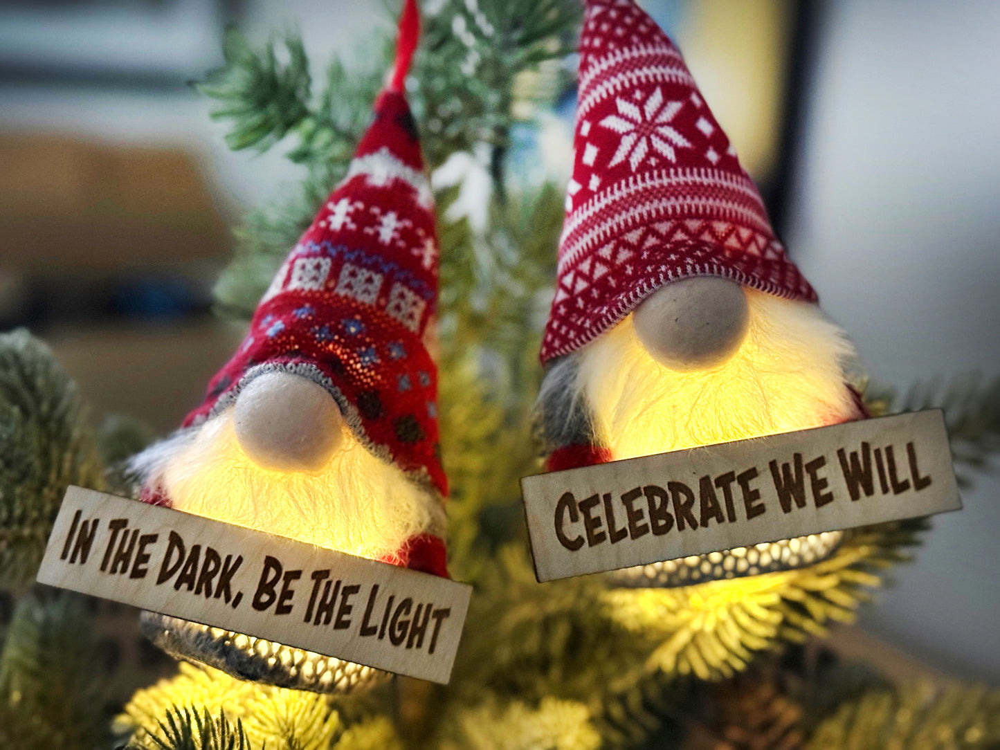 Gnome Plush LIGHT UP In The Dark Be The Light