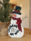 Celebrate We Will Snowman Table Top Decor
