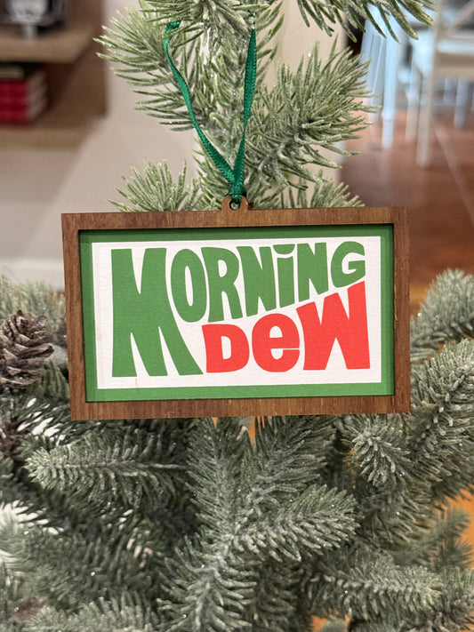 Morning Dew Wood Ornament