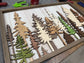 LARGE Layered Framed Tree Art