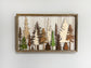 LARGE Layered Framed Tree Art