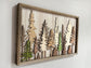 LARGE Layered Framed Tree Art