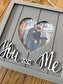 You & Me Wood Slat Frame