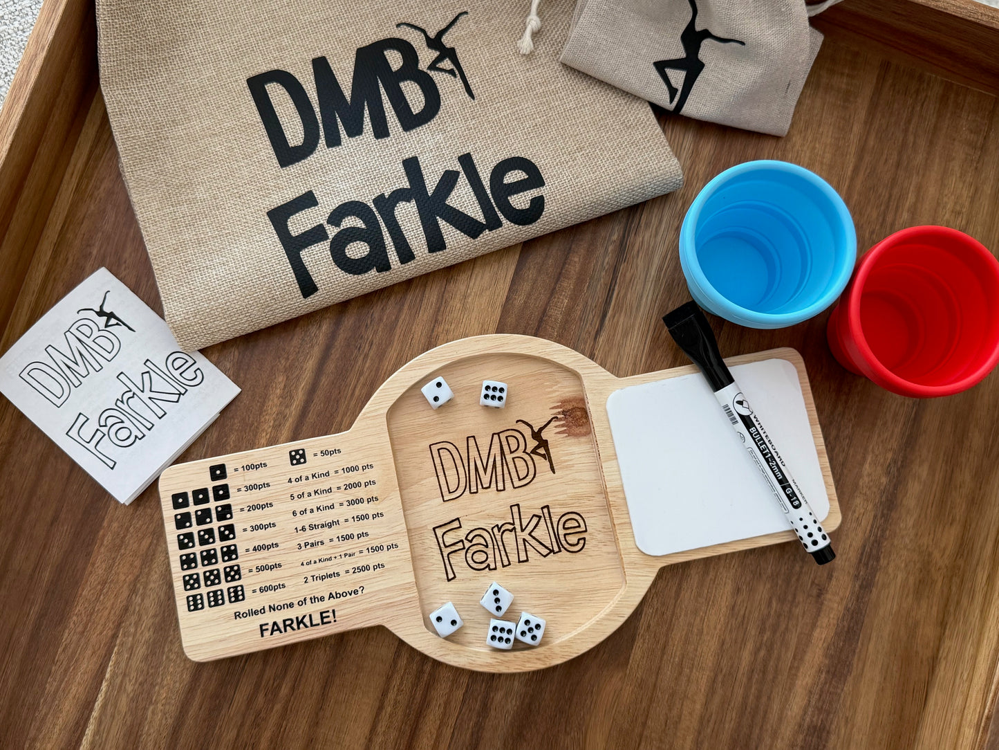 Custom Wood Farkle Game Board