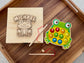 Custom Wood Box With Kids Magnetic Frog Fishing Game