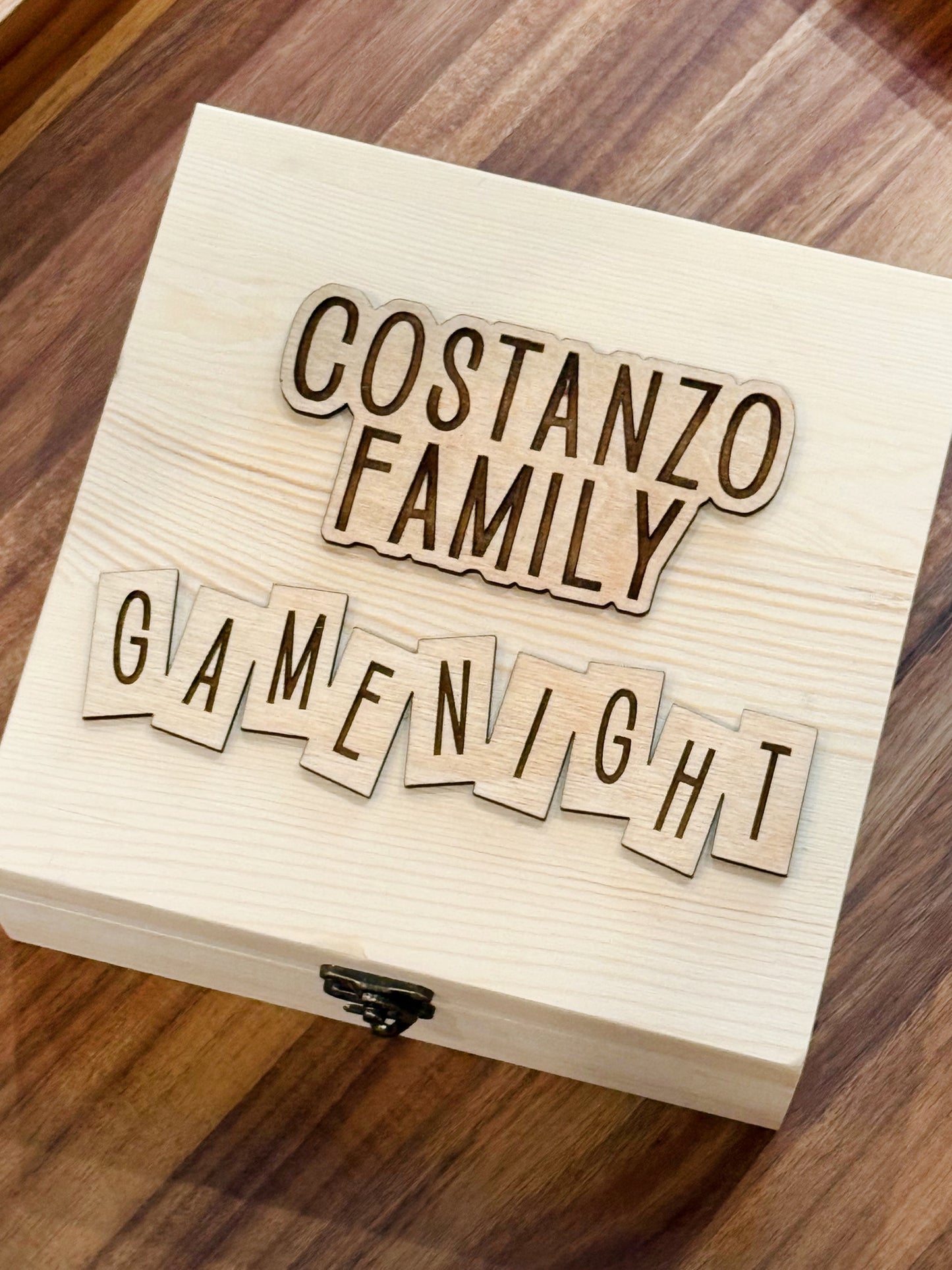 Custom Wood Memory Peg Game In Custom Wood Box