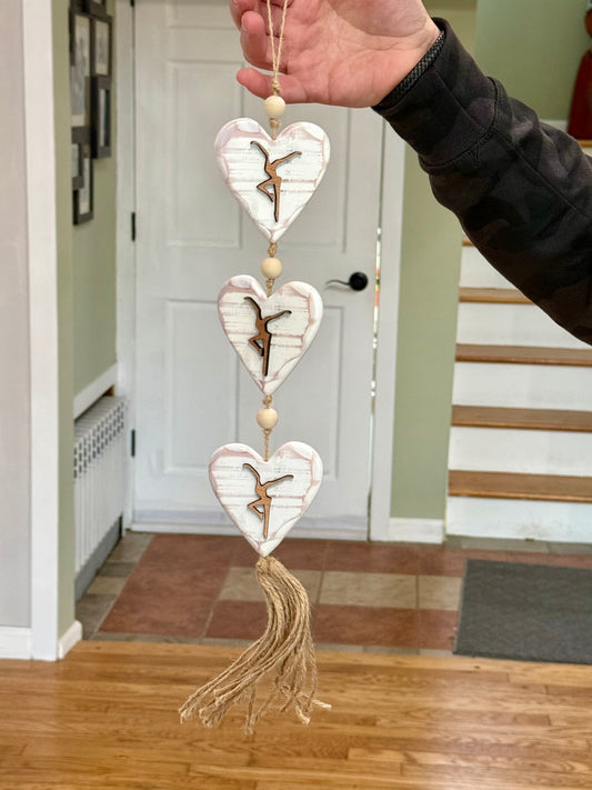 Hanging Wood Hearts *Valentine