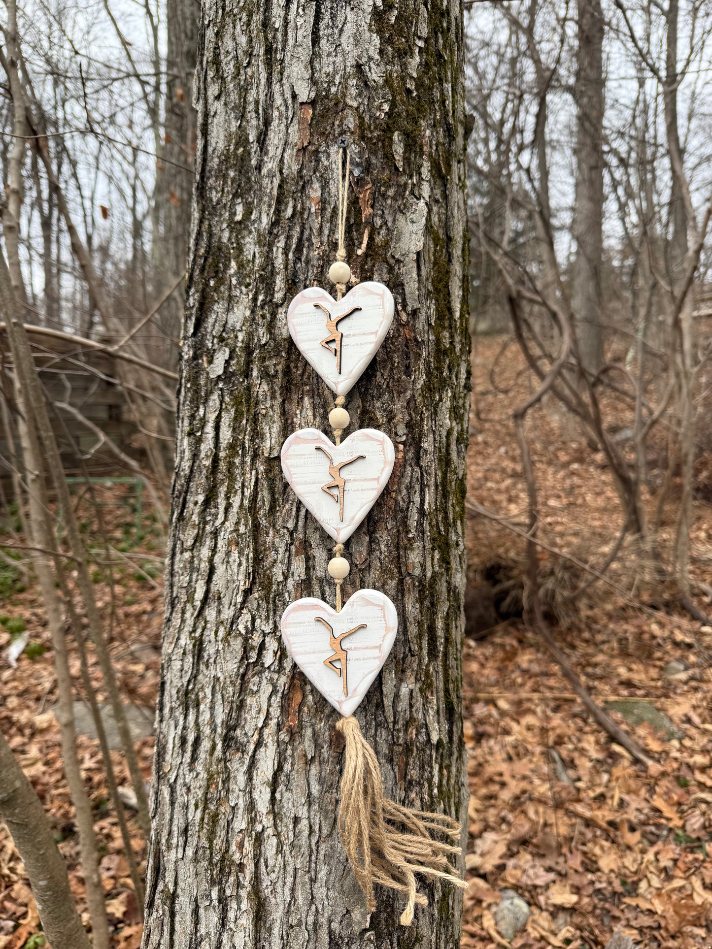 Hanging Wood Hearts *Valentine