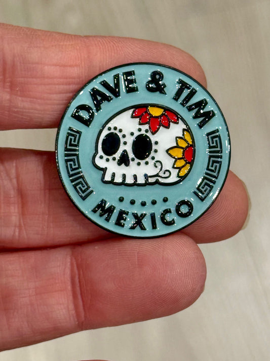 Dave & Tim Mexico Pin & Sticker Pack Combo