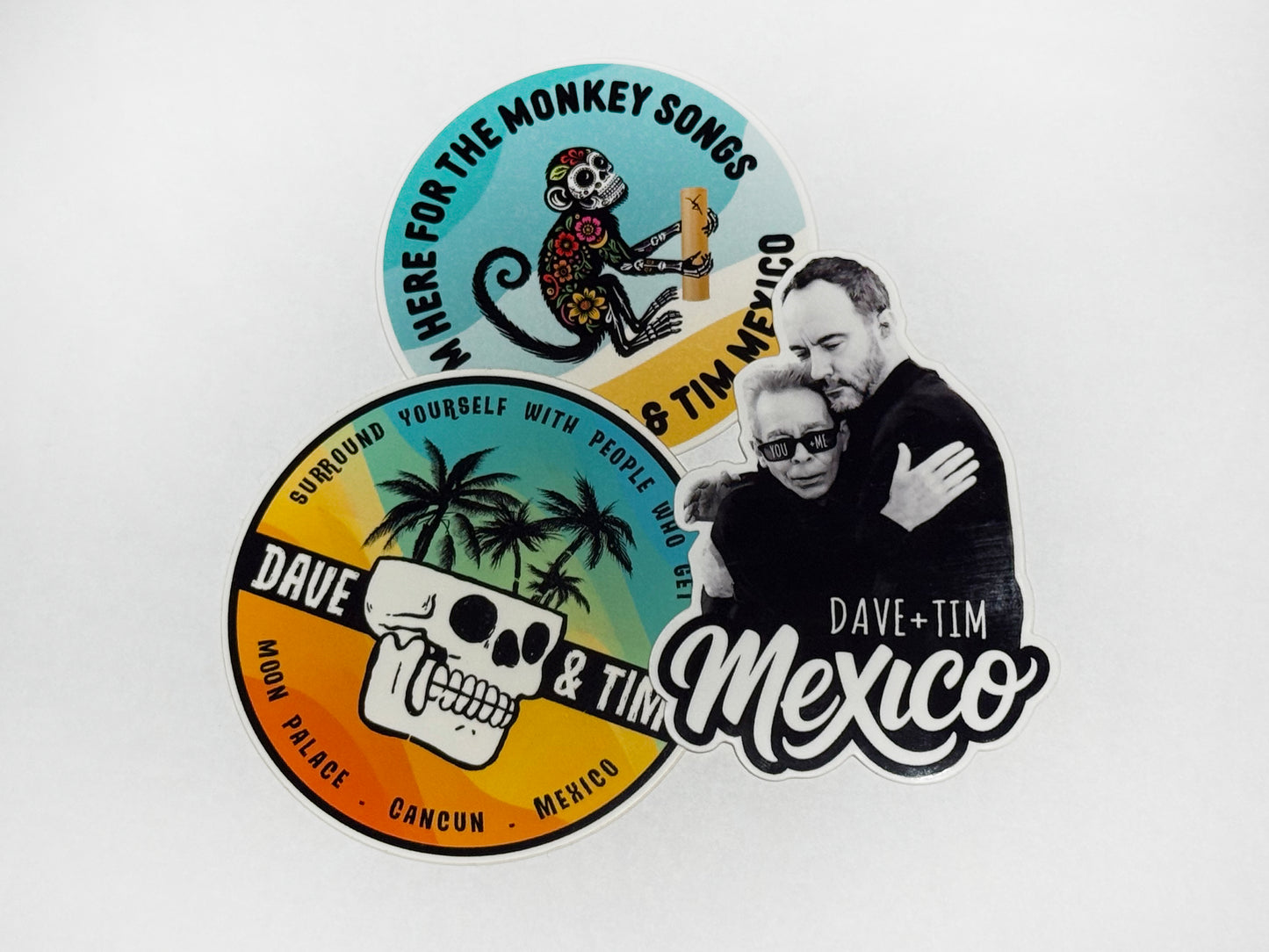 Dave & Tim Mexico Pin & Sticker Pack Combo