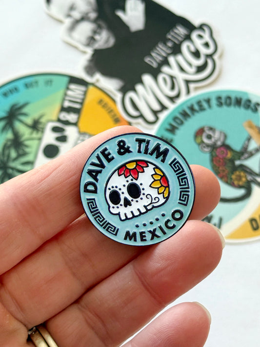 Dave & Tim Mexico Pin & Sticker Pack Combo