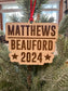 Matthews/Beauford 2024 Wood Ornament