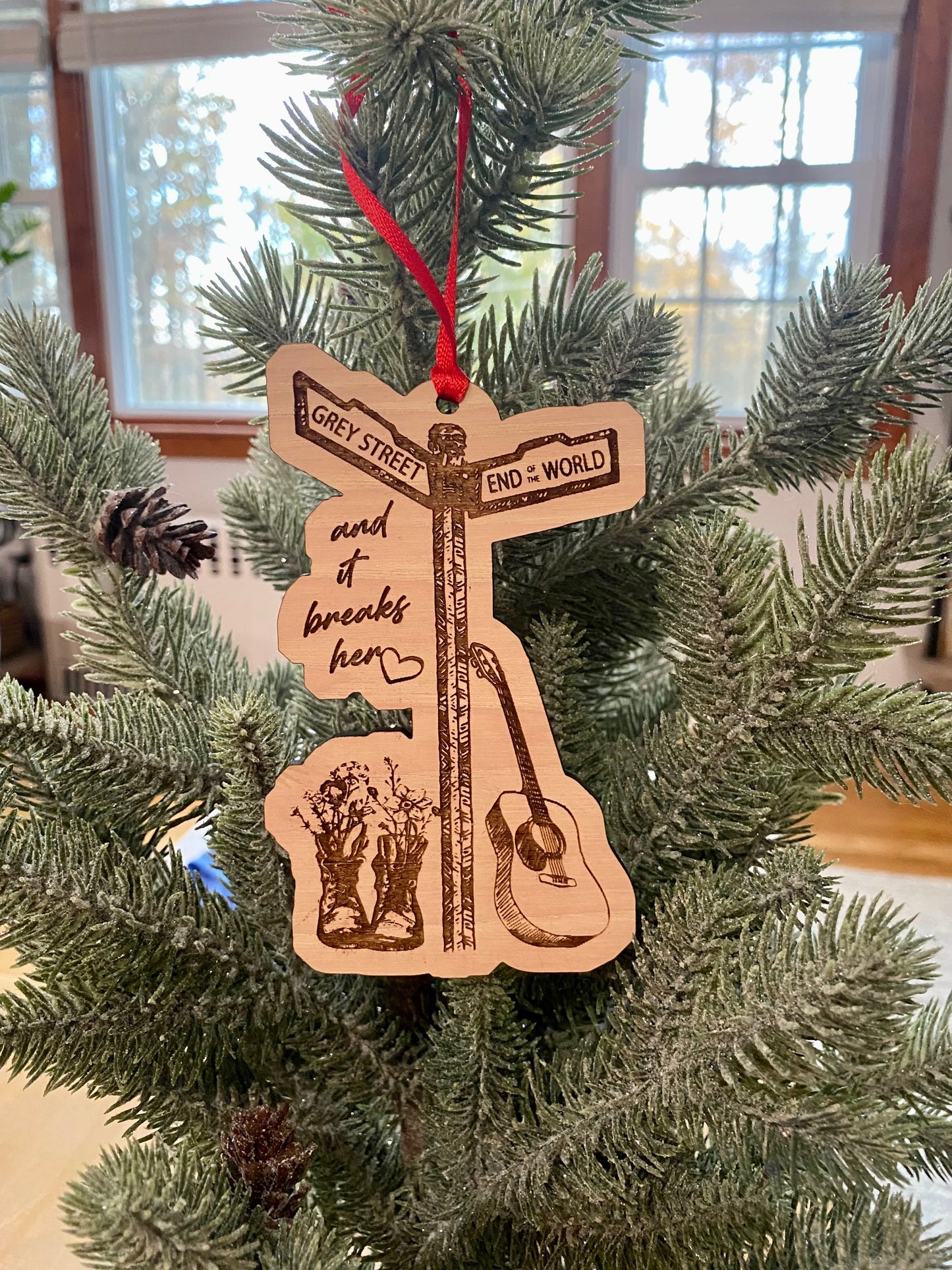 Grey Street Wood Ornament