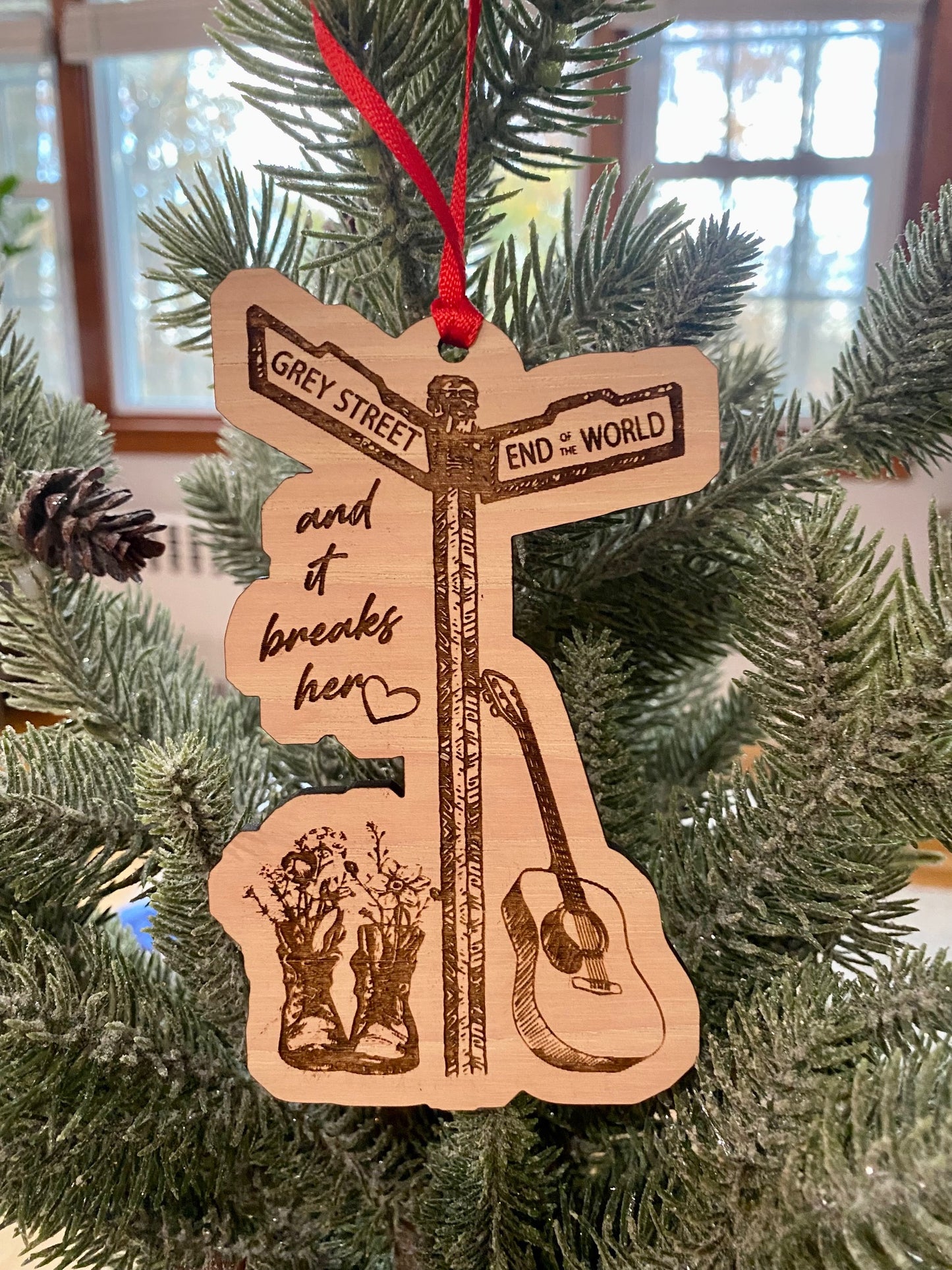 Grey Street Wood Ornament