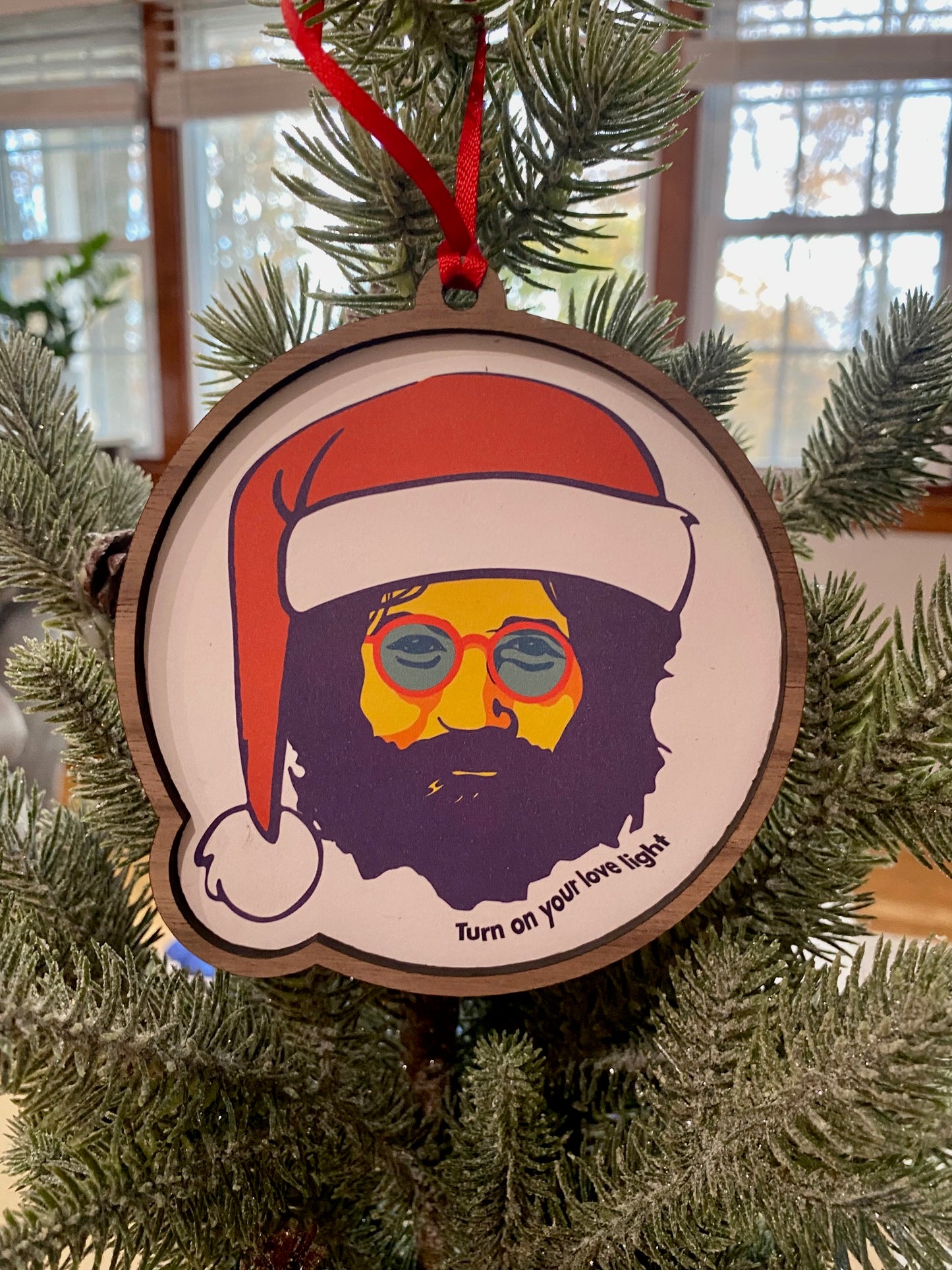 Jerry Santa Abstract Wood & Print