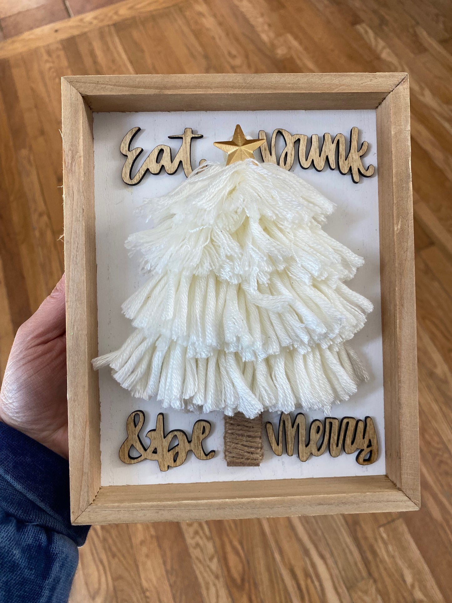 Eat Drink & Be Merry Framed Tree