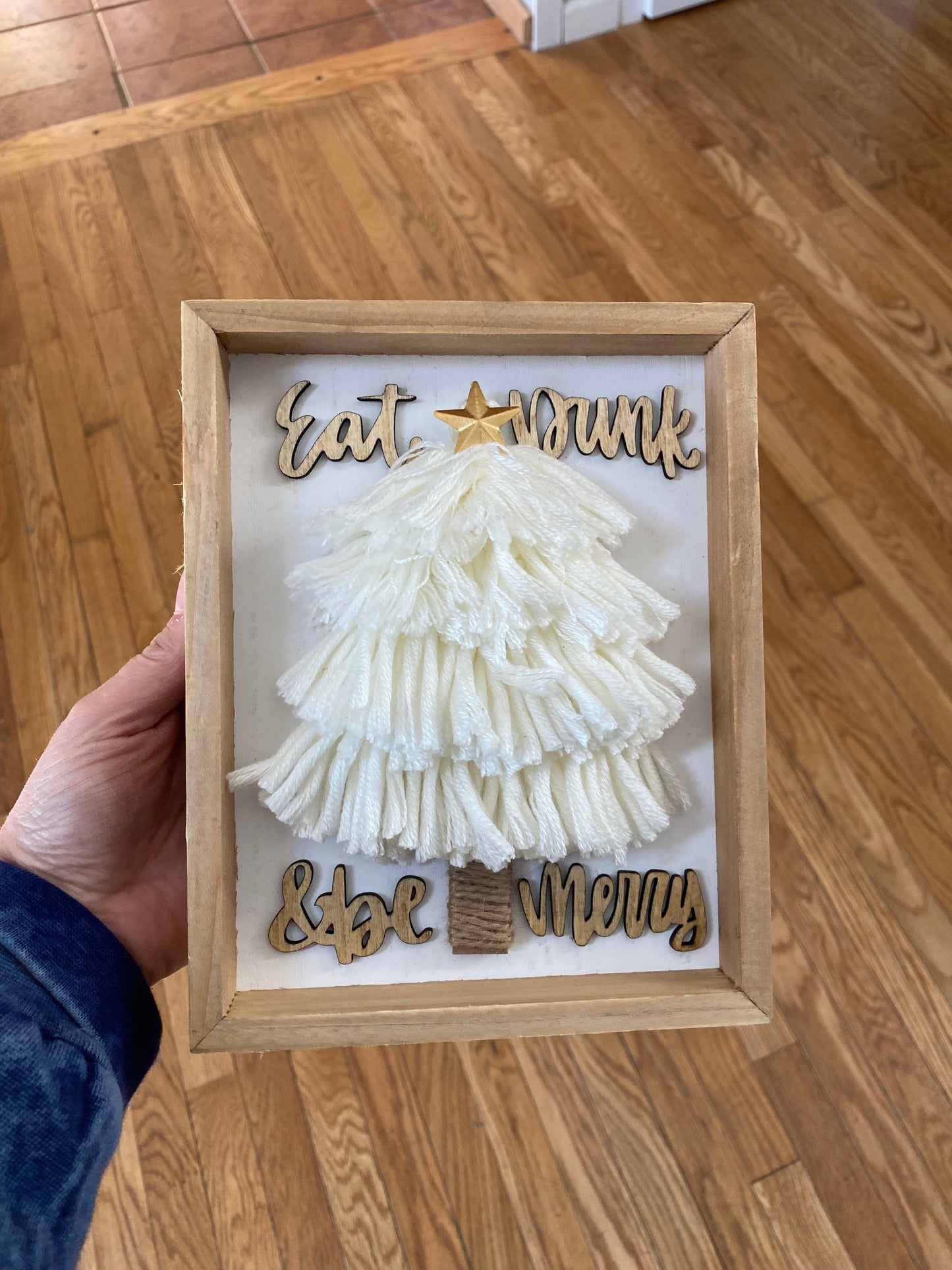 Eat Drink & Be Merry Framed Tree