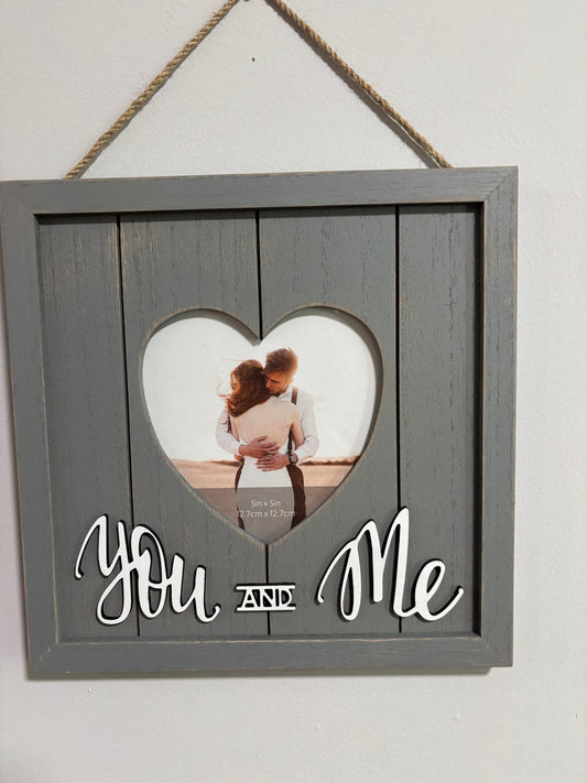 You and Me Heart Frame
