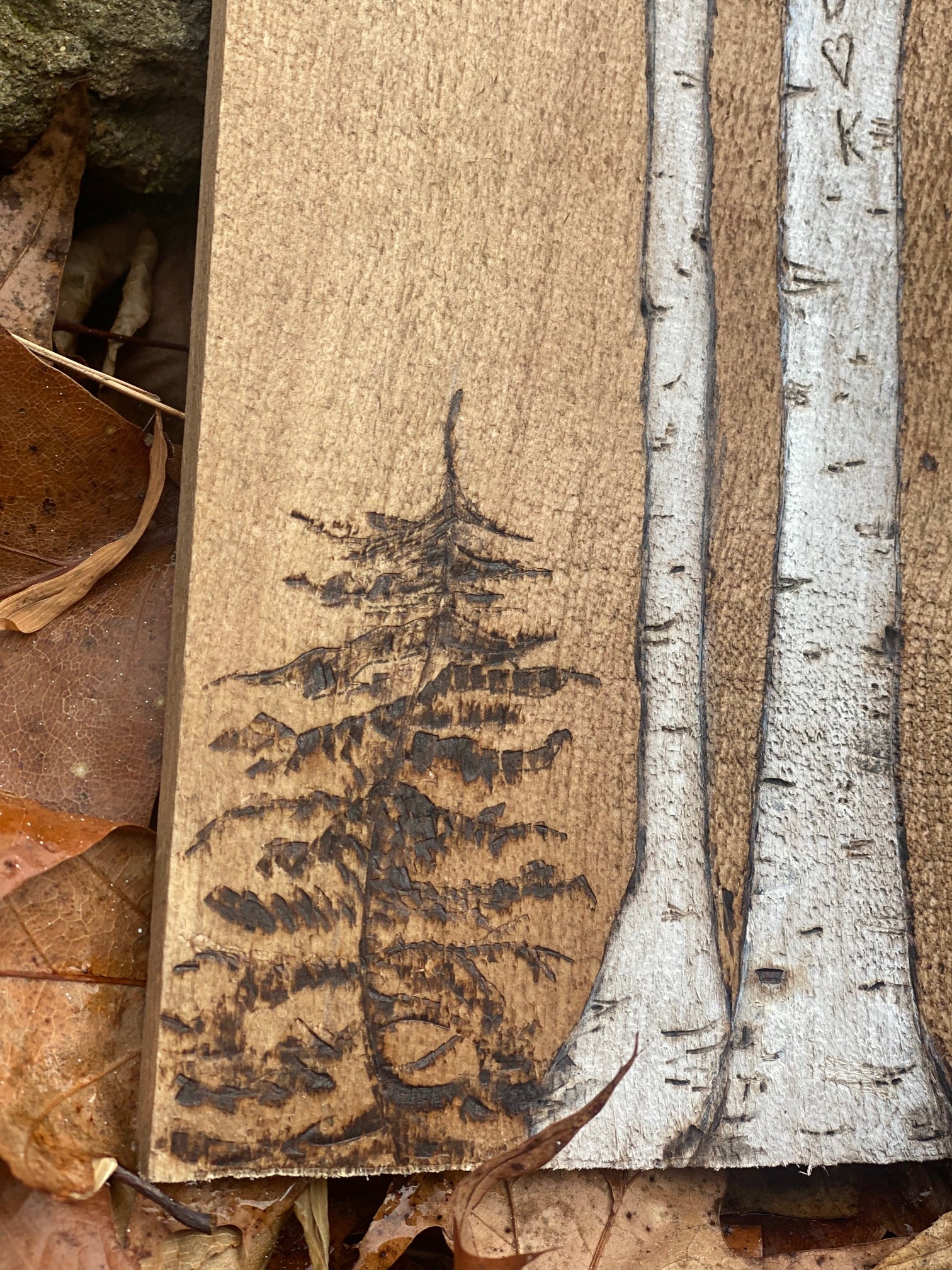 kitchen series *all 3 prints! – wicked leap Images... Custom White Birch Trees Hand Wood Burned Art. – Wicked Leap