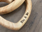 Wood Interlocked Engraved Hearts *Limited Run