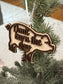 PIG New 2025 Wood Ornament