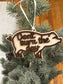 PIG New 2025 Wood Ornament