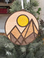 *SET Geometric Mountains Ornament (2)
