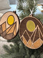*SET Geometric Mountains Ornament (2)