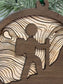 Hiking Topographical Ornament