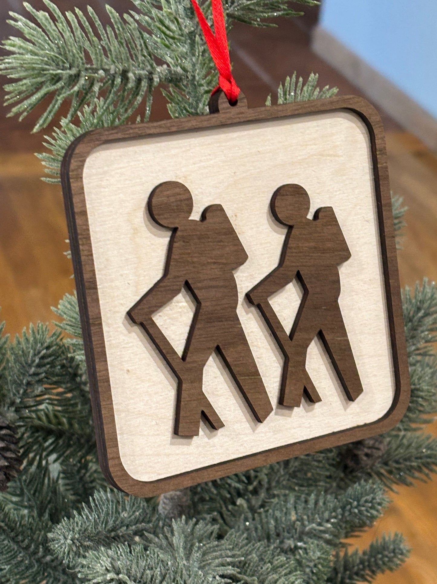 Hiking Trail Sign Ornament