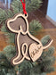Personalized Dog Cut Ornament