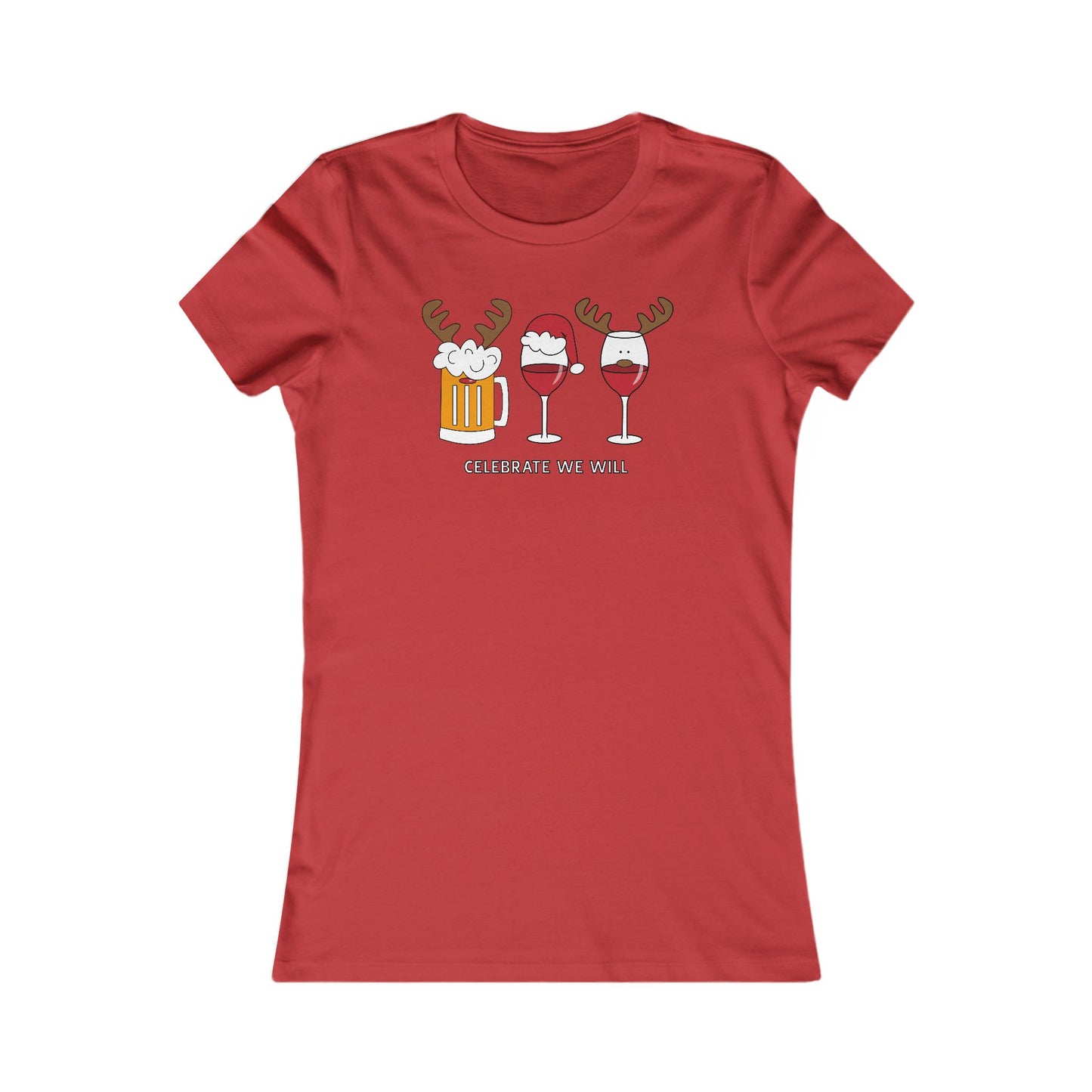 Celebrate With A Glass Woman's Cut Tee