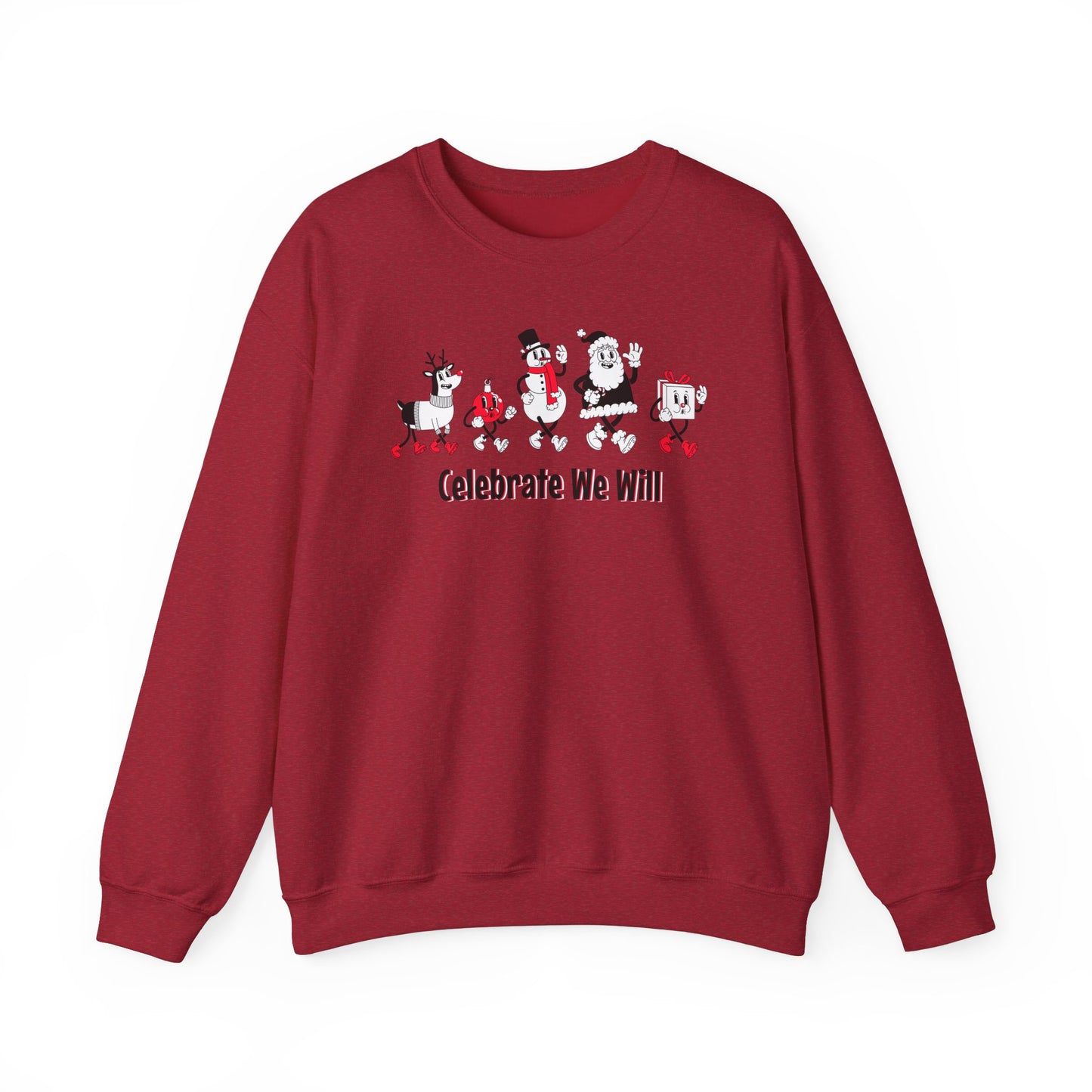 Celebrate We Will Holiday Vintage Crew Neck